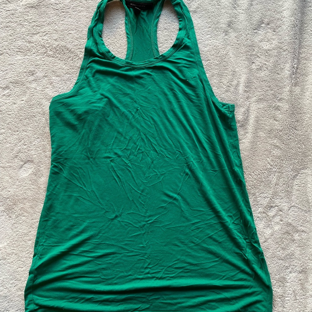 BCBG green tank